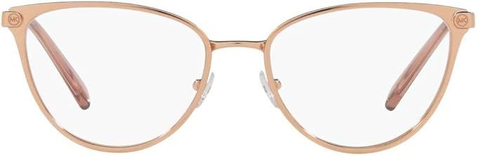 Michael Kors MK 3049 1108 Rose Gold Metal Cat-Eye Eyeglasses 52mm | Amazon (US)