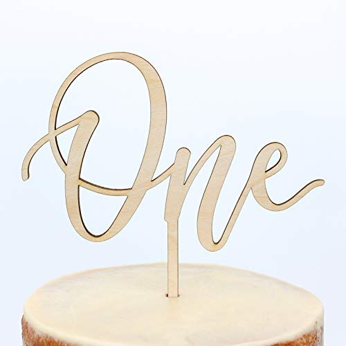 Amazon.com: First Birthday Cake Topper for Smash Cake - One : Handmade Products | Amazon (US)