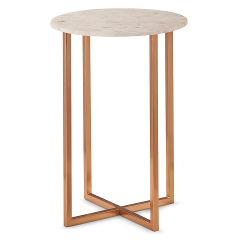 Threshold™ Copper Accent Table with Marble Top | Target