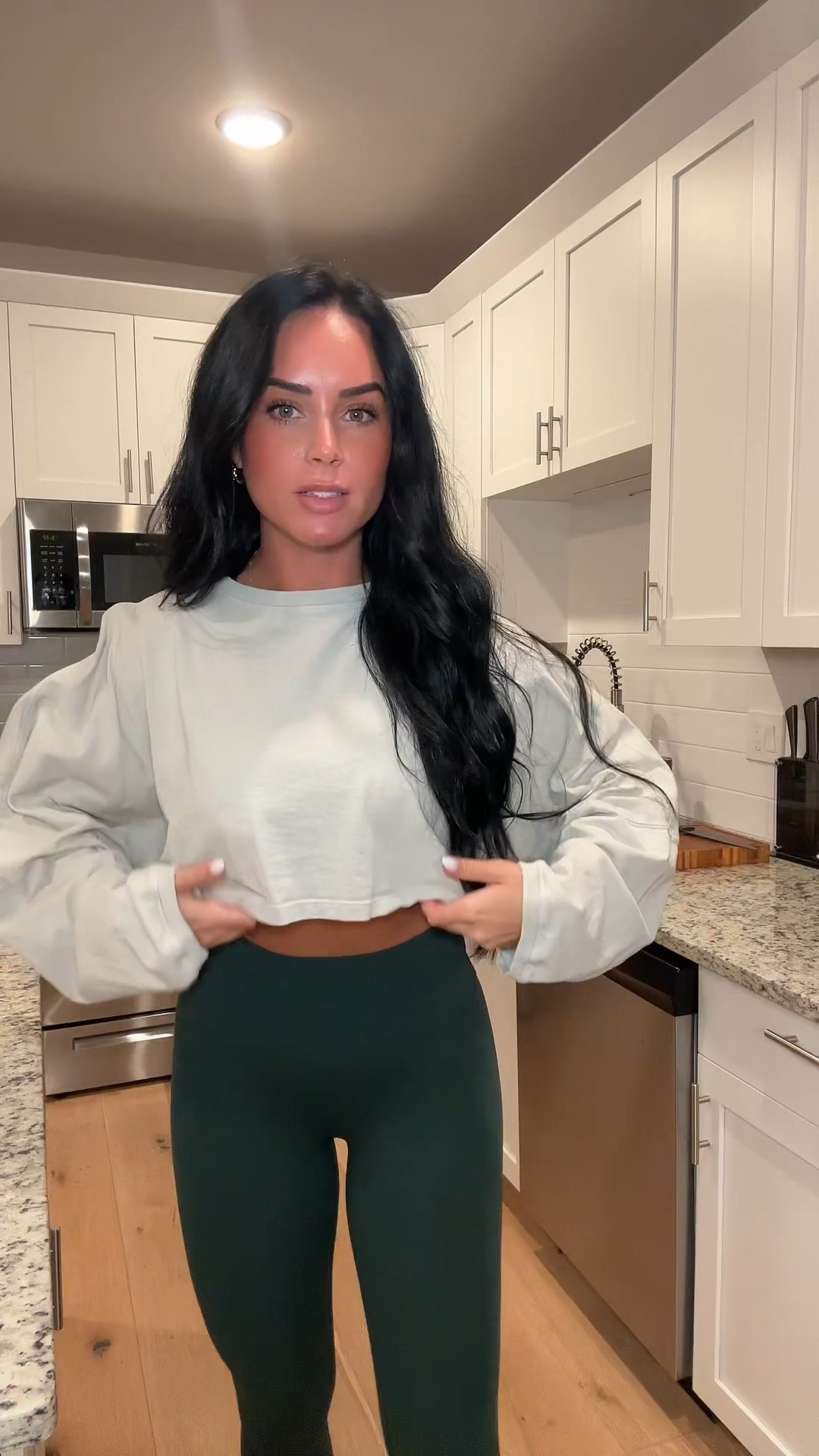 Pilates OOTD 🤍

I’m wearing a size small/ medium top, size 6 bra, size 4 leggings 

#LTKVideo #LTKFitness #LTKActive