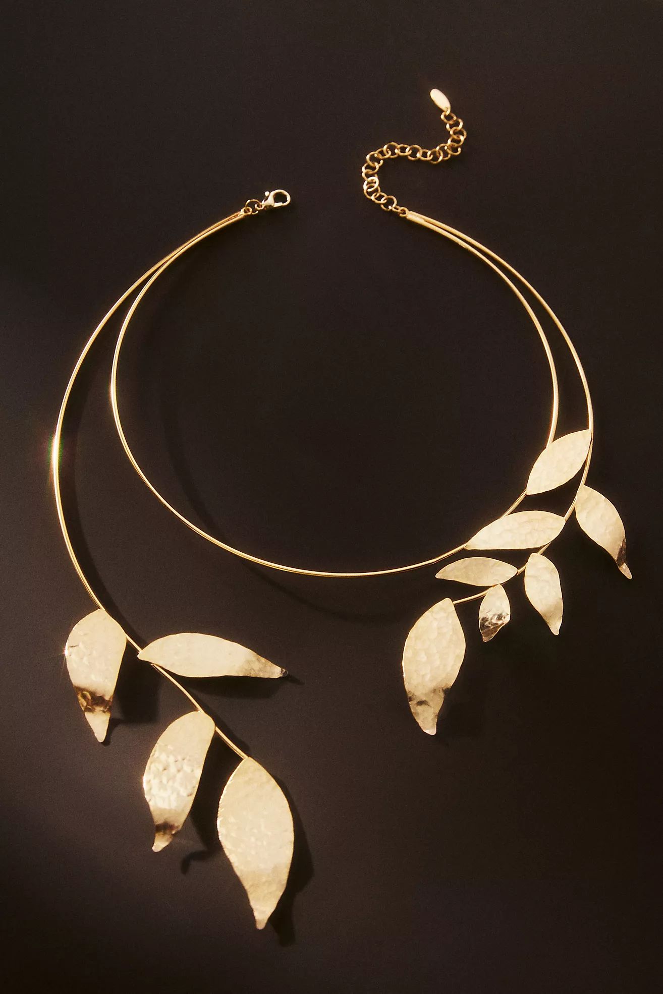 Gilded-Leaf Collar Necklace | Anthropologie (US)