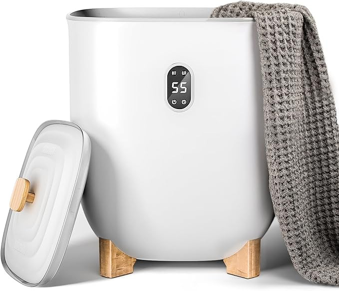 AGLUCKY Towel Warmer for Bathroom, 25L Large Towel Warmers Bucket with 2 Heating Modes, LCD Scree... | Amazon (US)