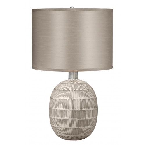 Jamie Young Prairie Table Lamp Beige Off White Patterned | Gracious Style