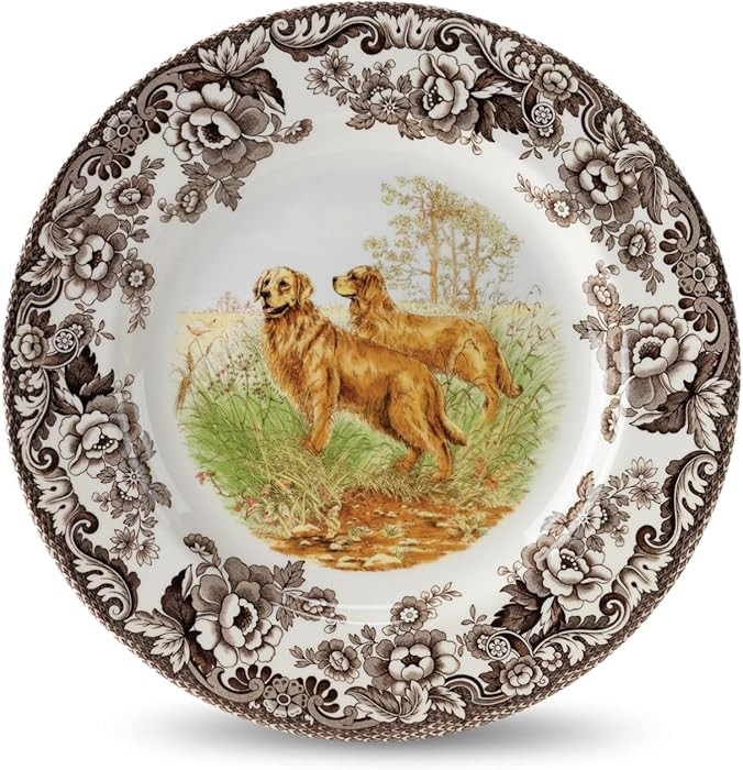 Spode Woodland Salad Plate, Golden Retriever, 8” | Perfect for Thanksgiving and Other Special O... | Amazon (US)