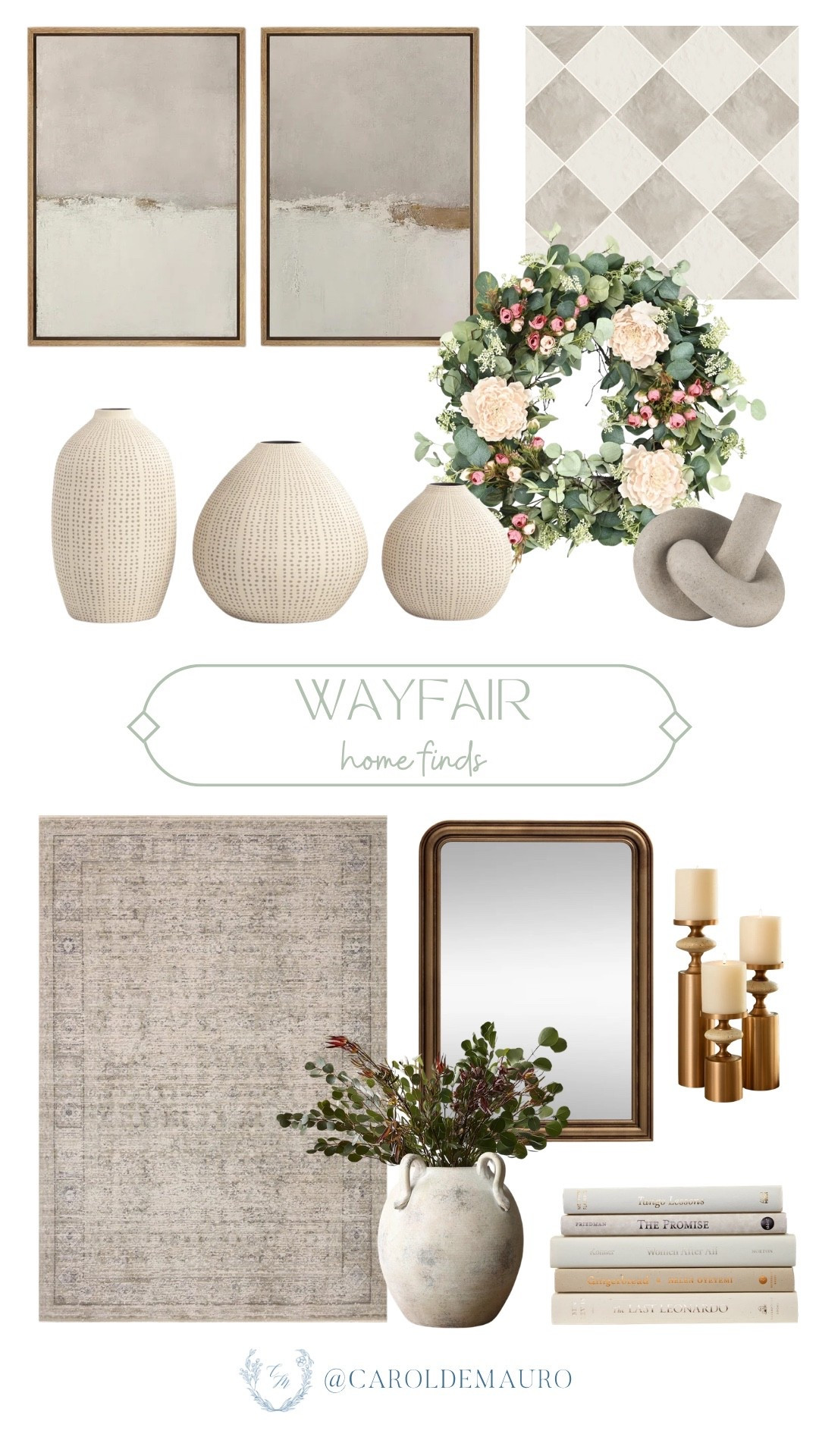 Creating a cozy home is a journey, but these Wayfair finds make it effortless with their calming textures and muted tones. Whether you’re planning a full room makeover or just adding a few finishing touches, these are my current favorites for an instant space refresh.

modern vintage, home decor, living room style, shelf decor, entryway finds, gallery wall, faux flowers, spring refresh

#LTKHome #LTKU #LTKSeasonal