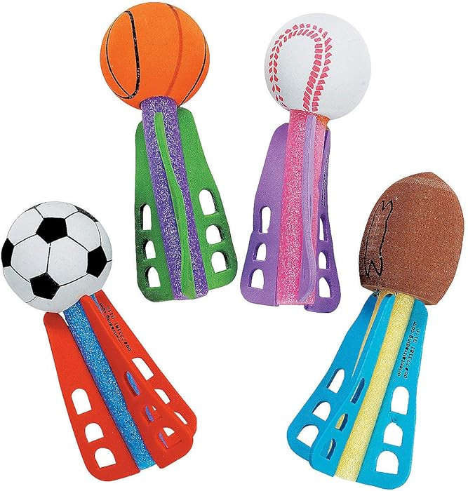 Fun Express Mini Sport Ball Foam Throwing Dart Missiles (Bulk Set of 24) Party Games and Favors | Amazon (US)