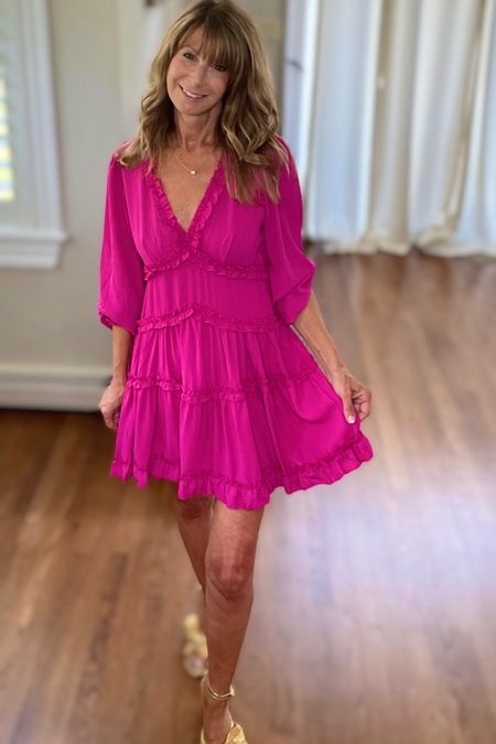 Love this bright color and easy style !  This dress will take me from day to night with ease!  Perfect for travel too .  Save with Code : DEALS20
#petitefashion
#springdress #agelessstyle

#LTKtravel #LTKSeasonal #LTKsalealert