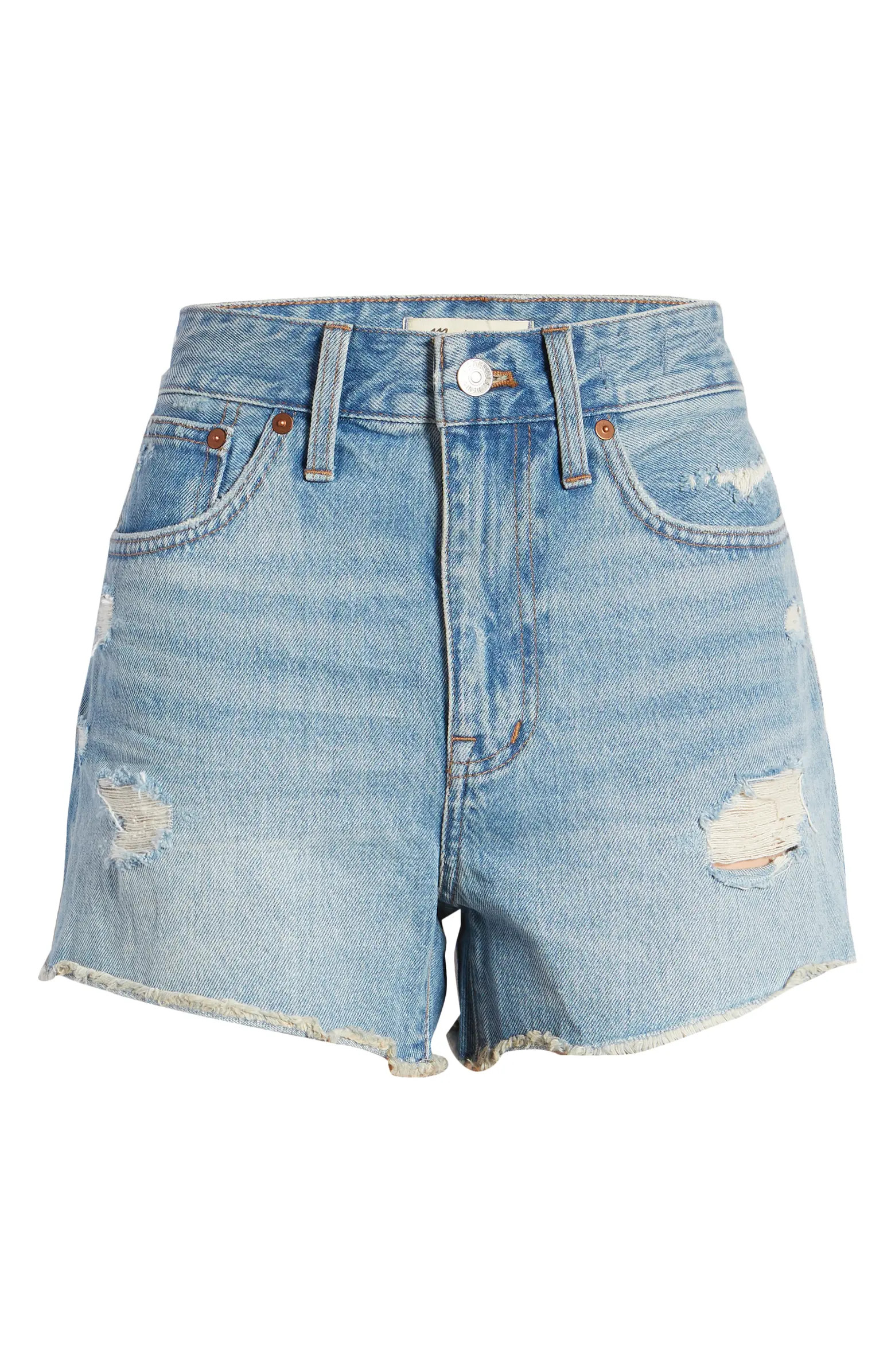 Relaxed Destructed Edition Denim Shorts | Nordstrom