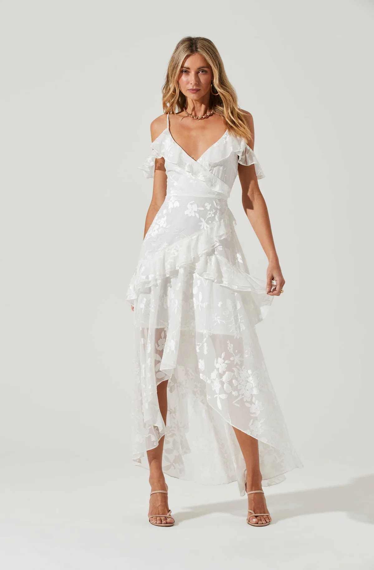 Pemberley Floral High Low Dress | ASTR The Label (US)