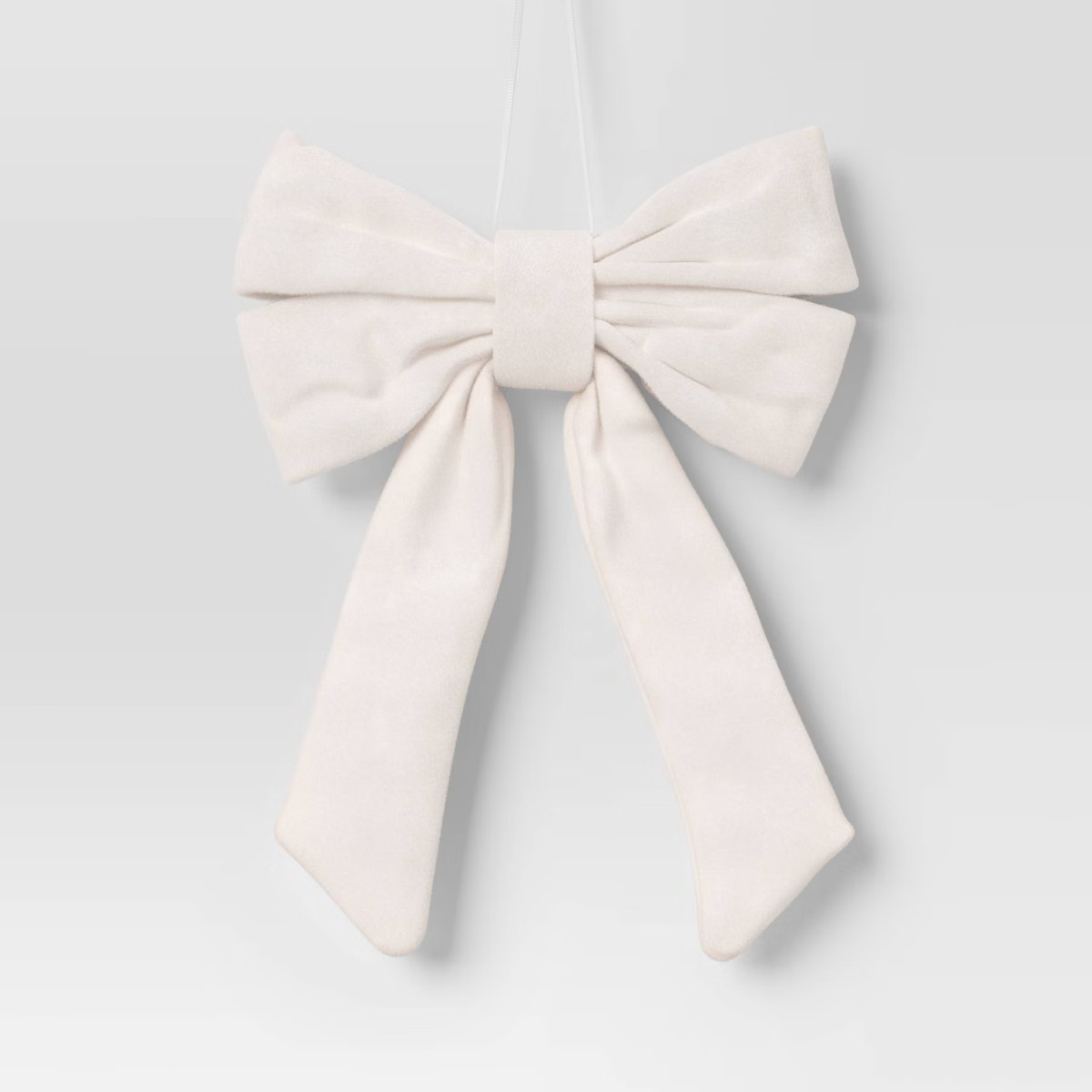 6.5" Christmas Velvet Bow Ornament White - Wondershop™ | Target