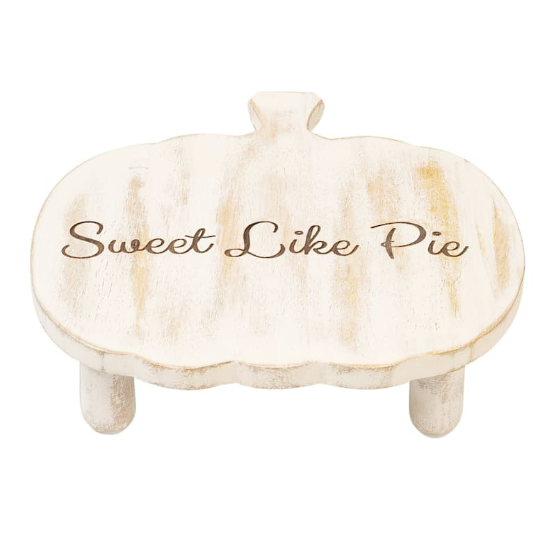 Sweet Like Pie Wooden Pumpkin Shaped Trivet | At Home