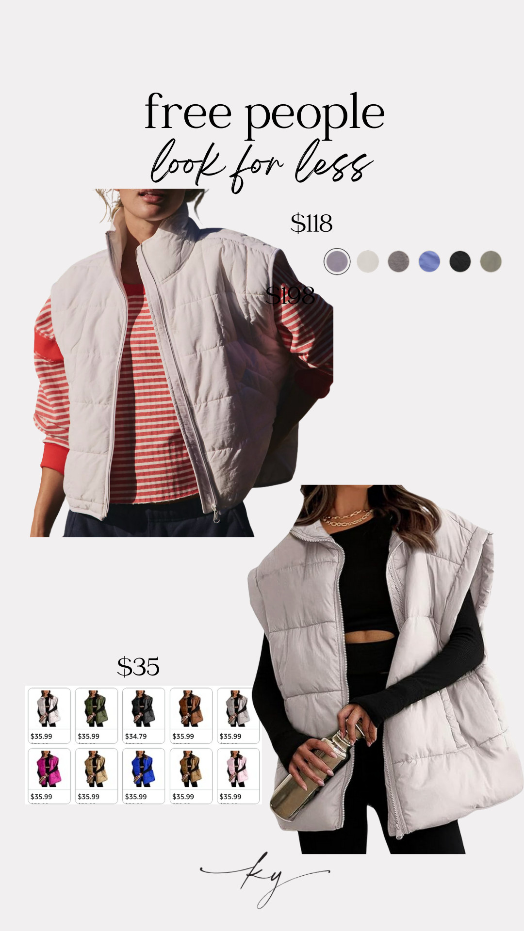 Free People Look for Less!

Puffer vest perfect for layering this winter!

 

 #LTKmomlife #LTKSeasonal #LTKFindsUnder50