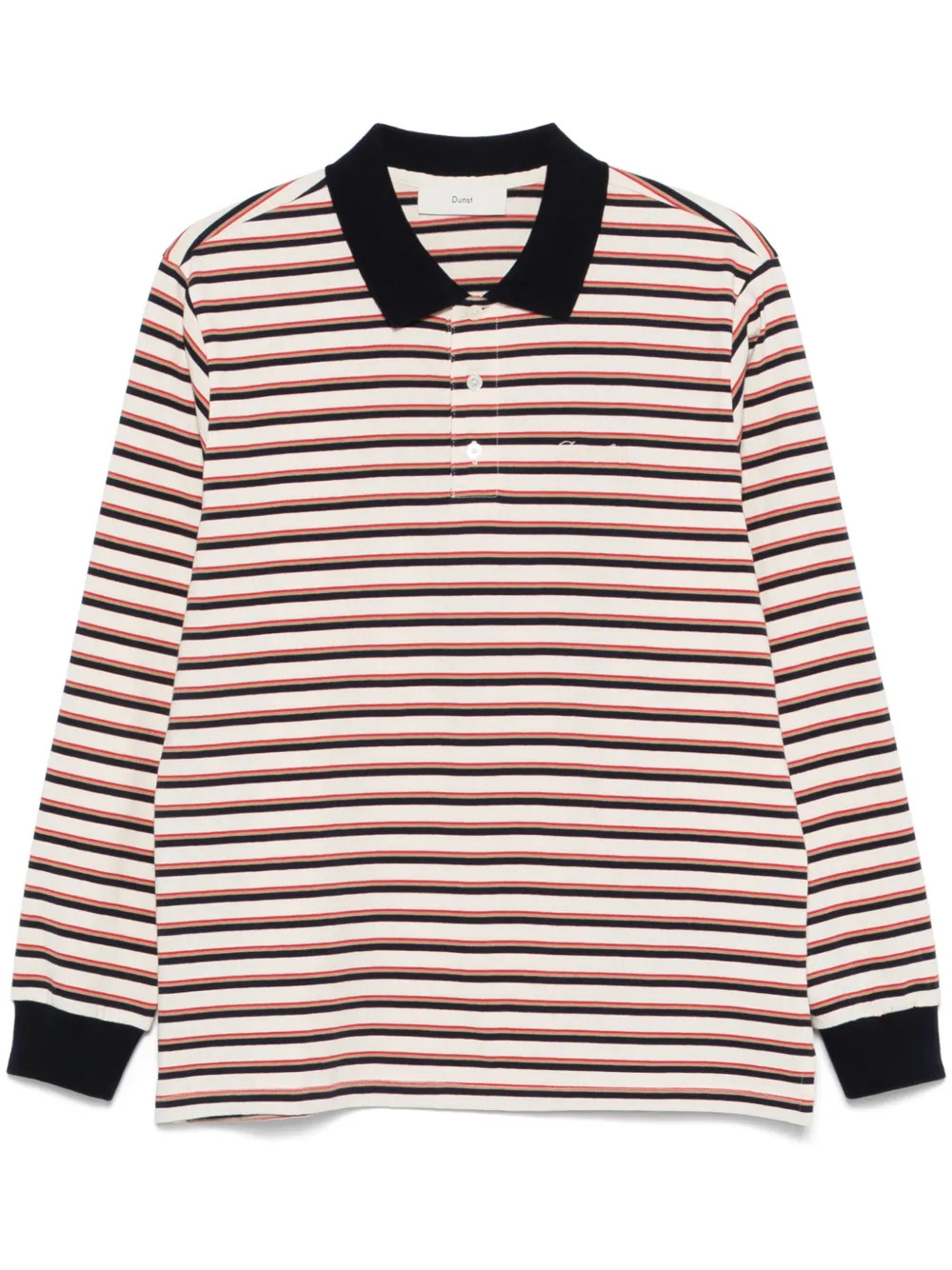 DUNST multi-stripe Polo Shirt | Blue | FARFETCH | Farfetch Global