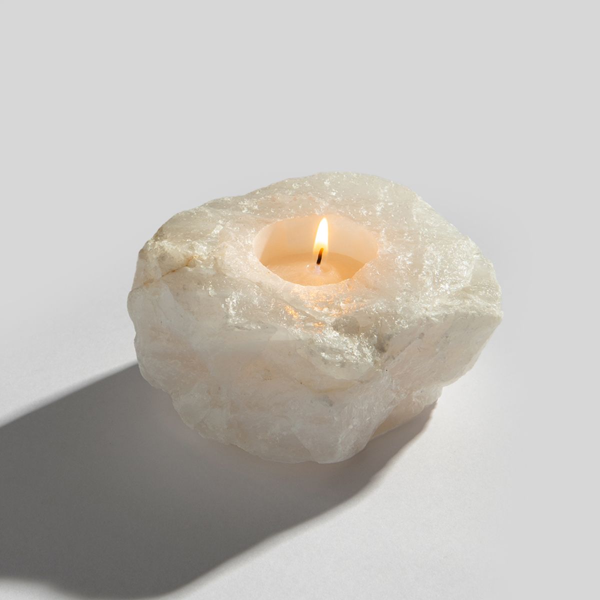Quartz Crystal Tea Light Candle Holder   |   Shoppe Geo | Shoppe Geo