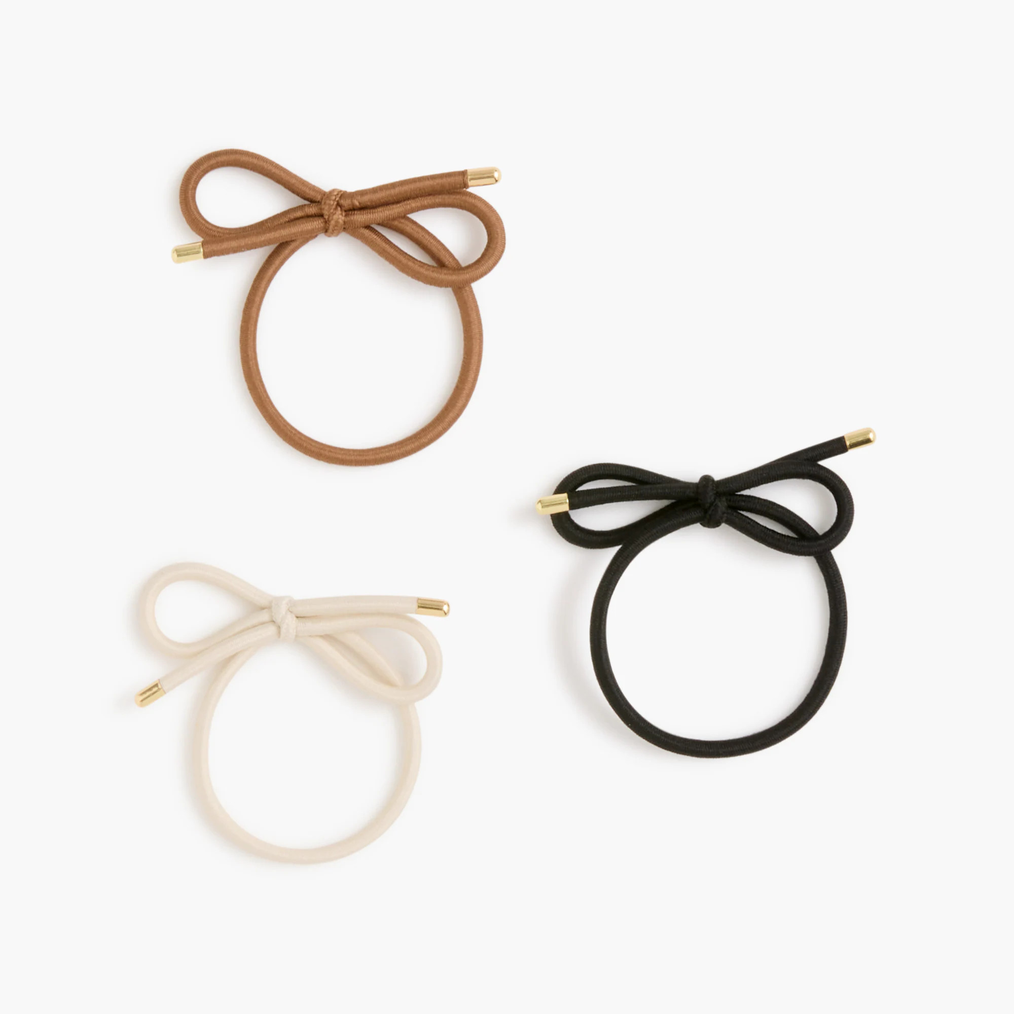 Bow hair ties three-pack | J.Crew Factory