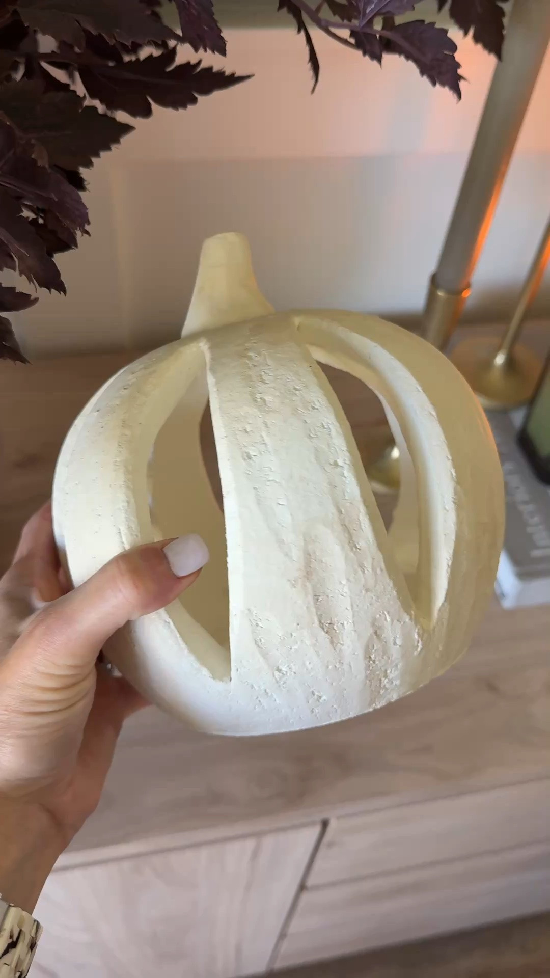 These are a unique take on the artisan collection of pumpkins at Target.  Comes in two different sizes

#LTKSeasonal #LTKHome