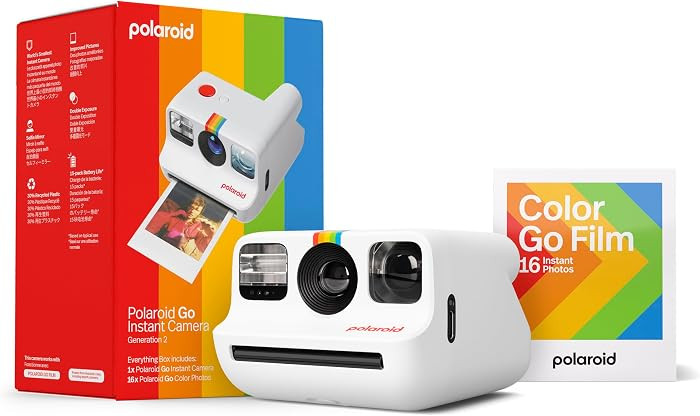 Polaroid Go Generation 2 - Mini Instant Camera + Film Bundle (16 Photos Included) - White (6282) | Amazon (US)