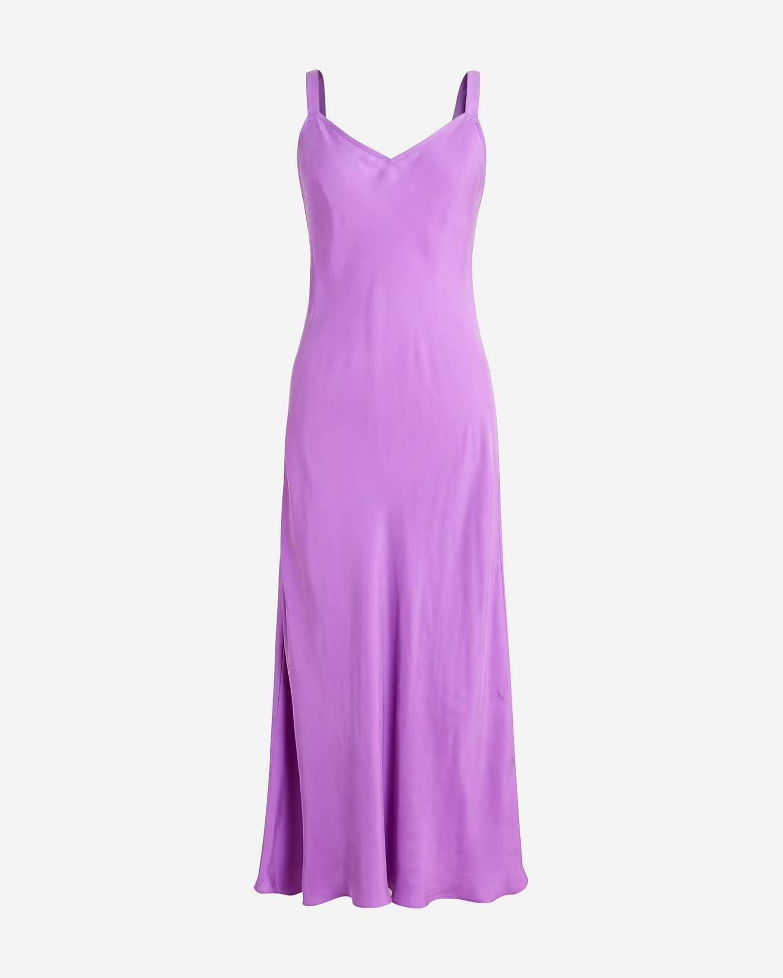 Gwyneth V-neck slip dress in cupro blend | J.Crew US