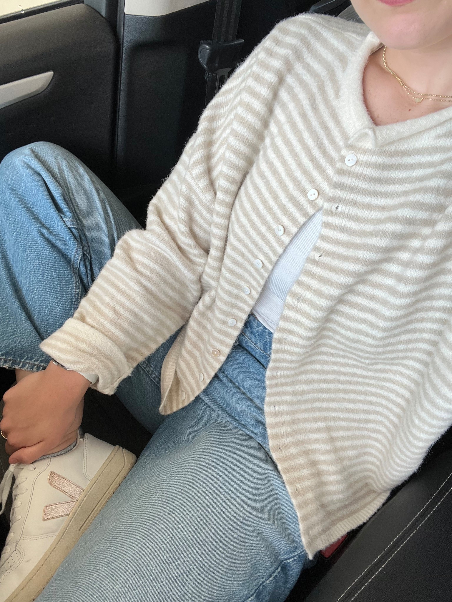 Top is from Coco McCall 🫶

Outfit inspo | summer outfits | striped sweater | vejas | barrel jeans | cute outfits

#LTKStyleTip #LTKWorkwear