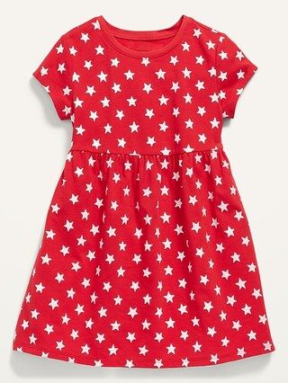 Short-Sleeve Fit & Flare Dress for Toddler Girls | Old Navy (US)