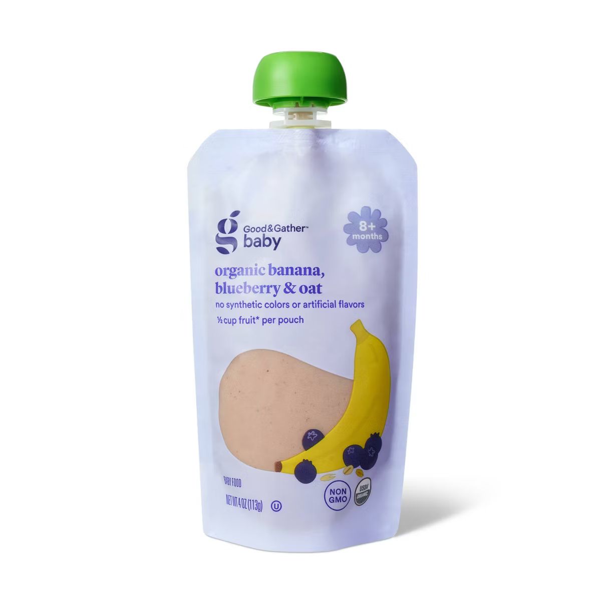 Organic Banana Blueberry Oat Baby Food Pouch - 4oz - Good & Gather™ | Target