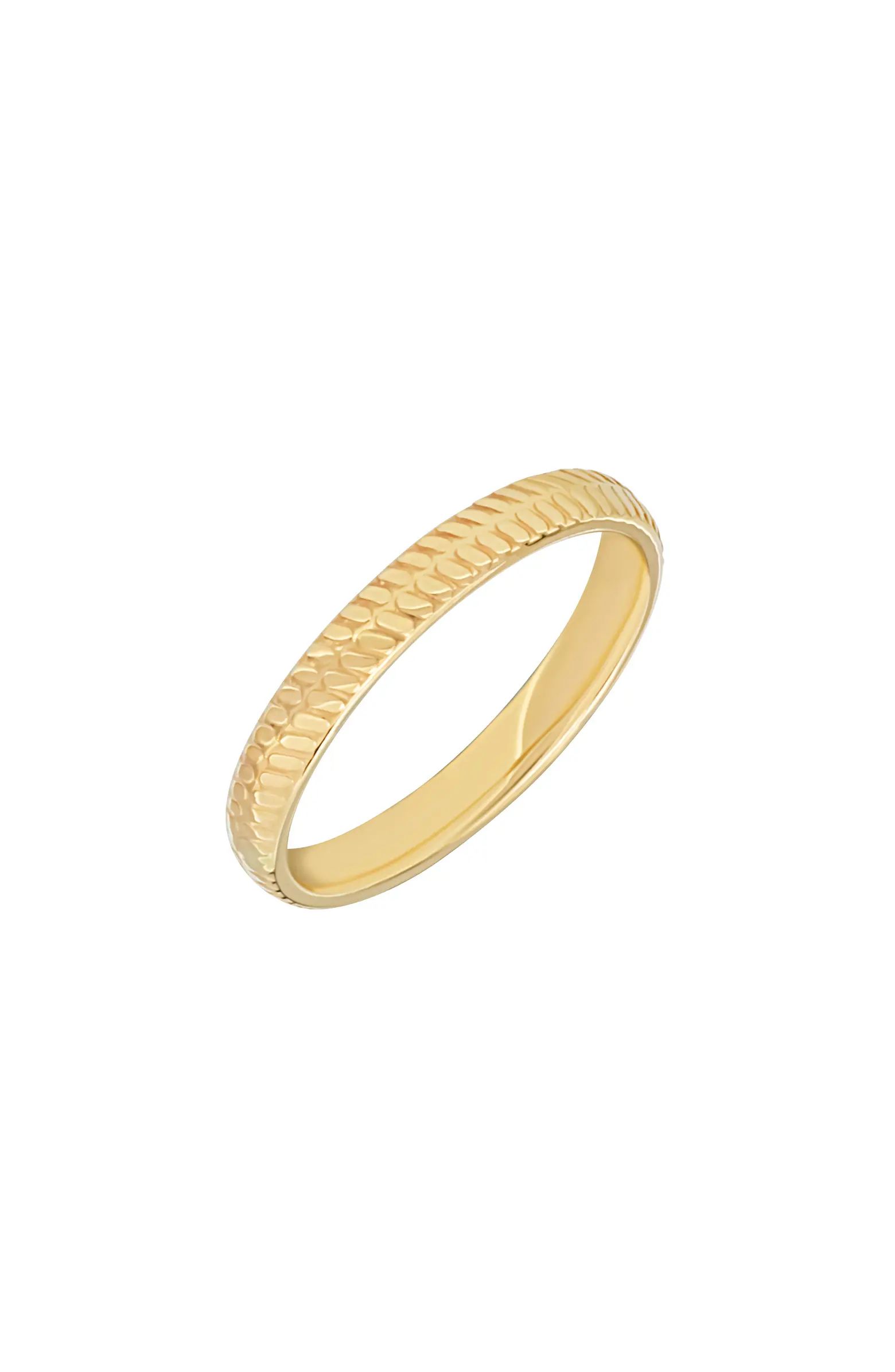 14K Gold Stackable Band Ring | Nordstrom