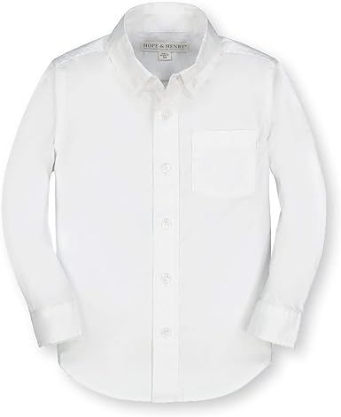 Hope & Henry Boys' Long Sleeve Stretch Poplin Button Down Shirt | Amazon (US)