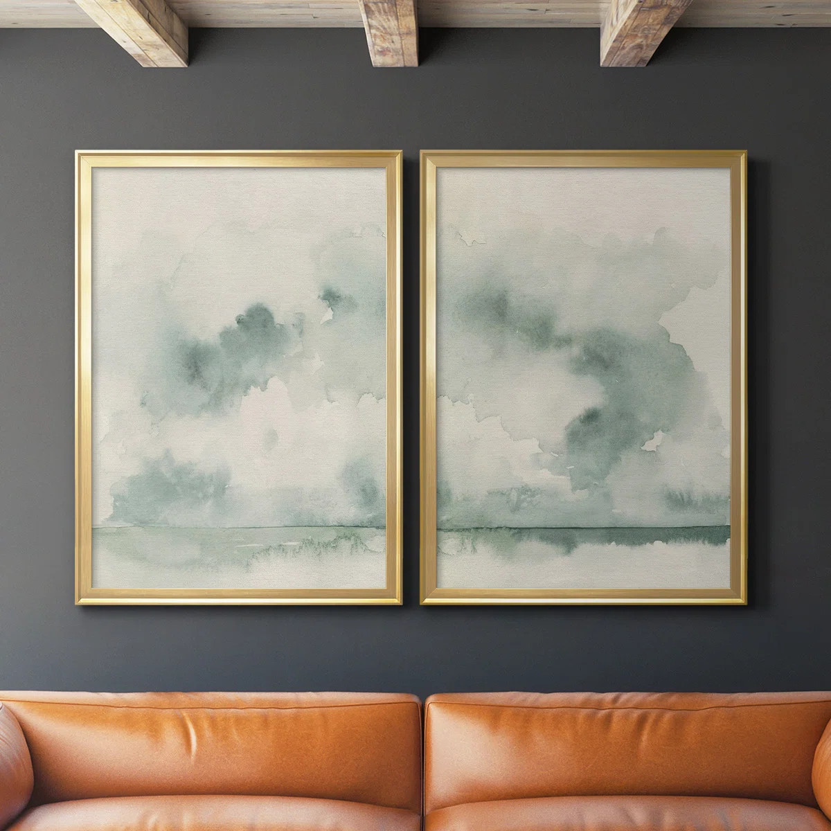 Ocean Impression I - 2 Piece Picture Frame Print Set on Canvas | Wayfair North America