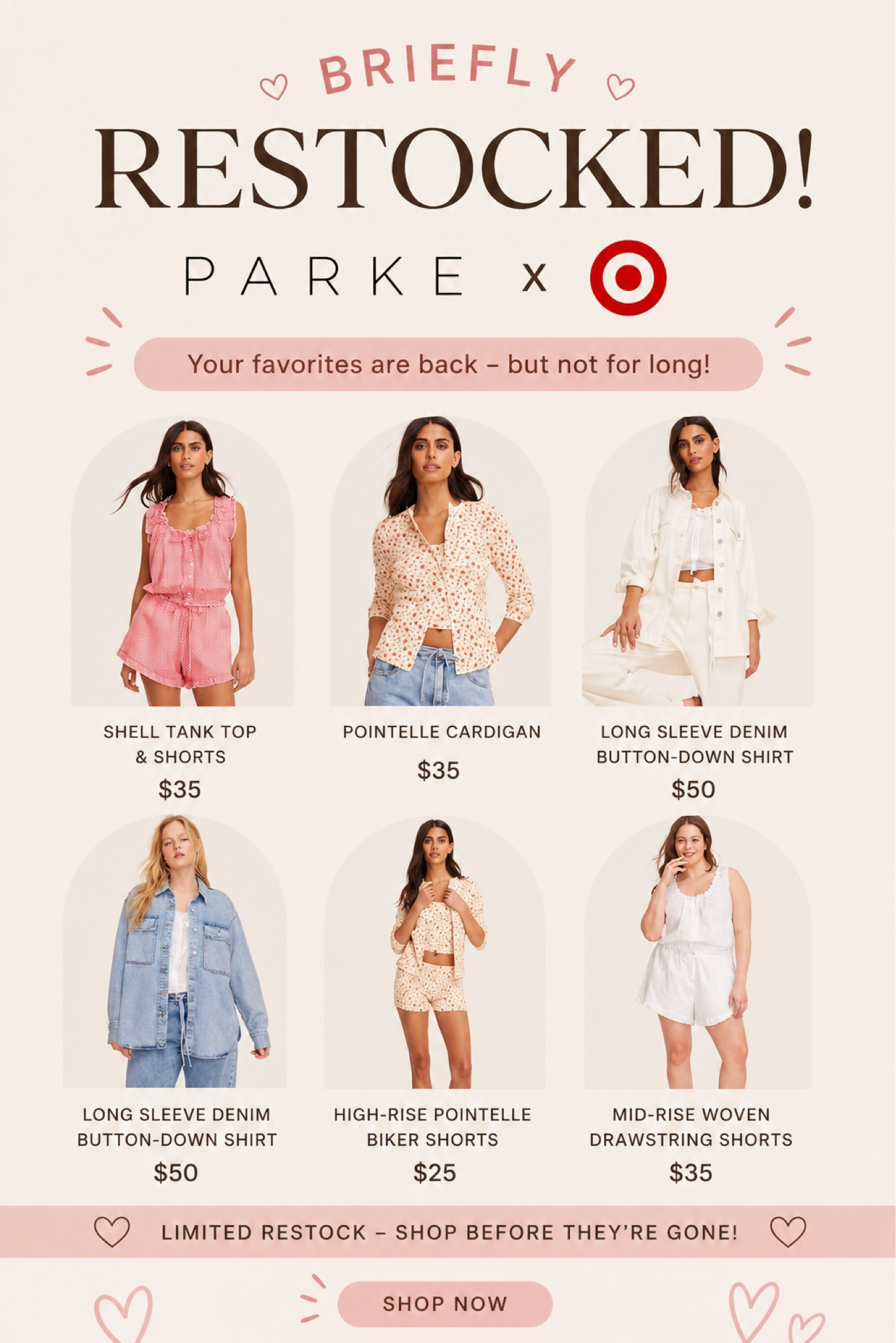 Managed to snag a few more items I had wanted from the Parke x Target collab! Grab them while you can 🤍

#LTKootd #LTKSaleAlert #LTKMothersDay