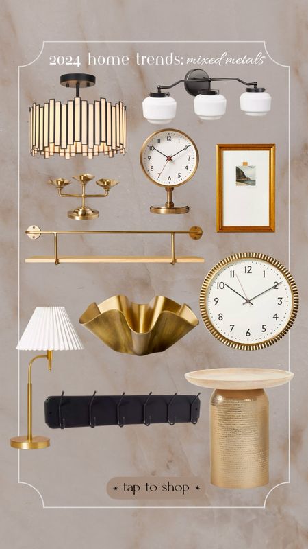 mixed metals will be a big trend to be on the lookout for in the new year. I love mixing gold and black metal together 

#LTKhome