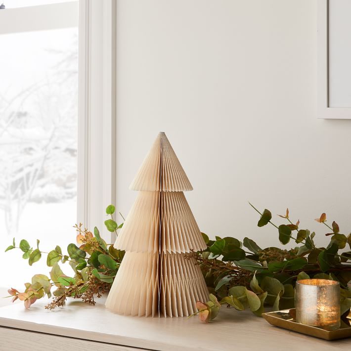 Neutral Accordion Paper Trees | West Elm (US)