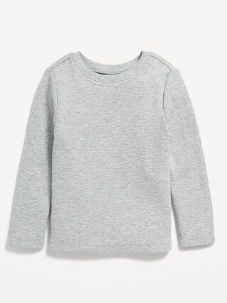 Unisex Long-Sleeve Thermal-Knit Solid T-Shirt for Toddler | Old Navy (US)