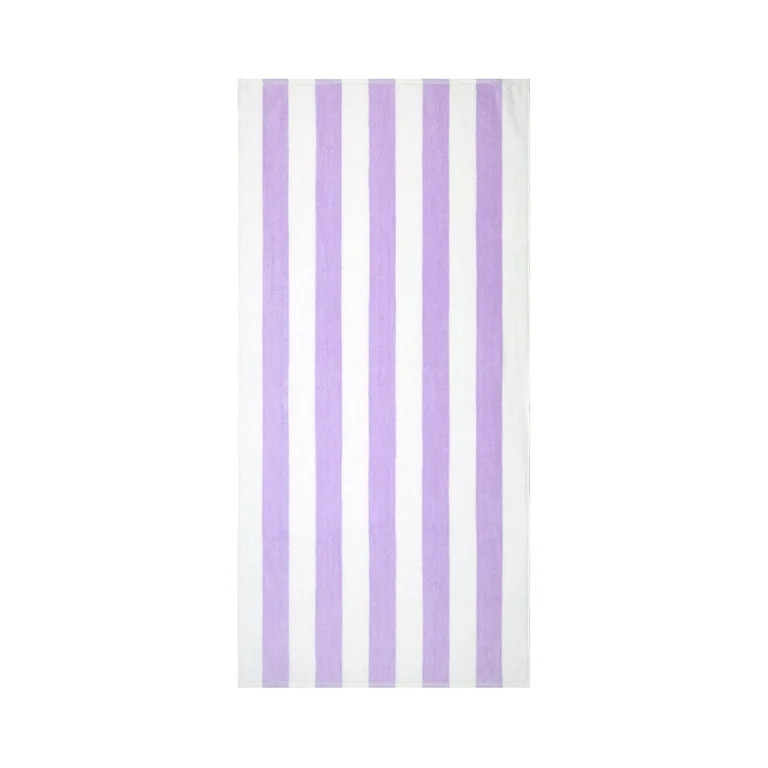 Mainstays Cabana Purple Beach Towel, 58" x 28", Purple | Walmart (US)