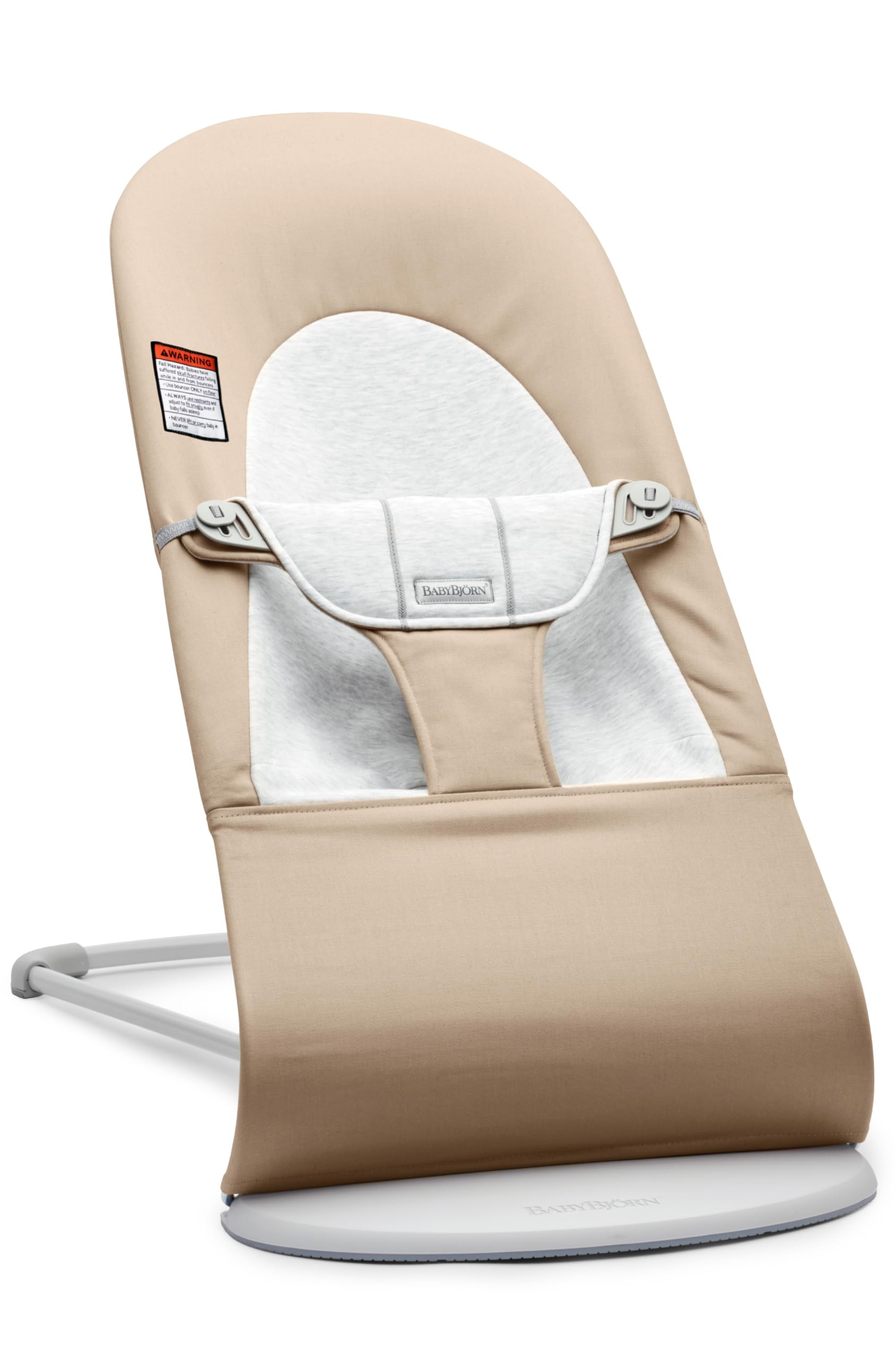 BabyBjörn Bouncer Balance Soft, Beige/Gray, Woven/Jersey | 2-in-1 Adjustable Baby Bouncer Seat a... | Amazon (US)