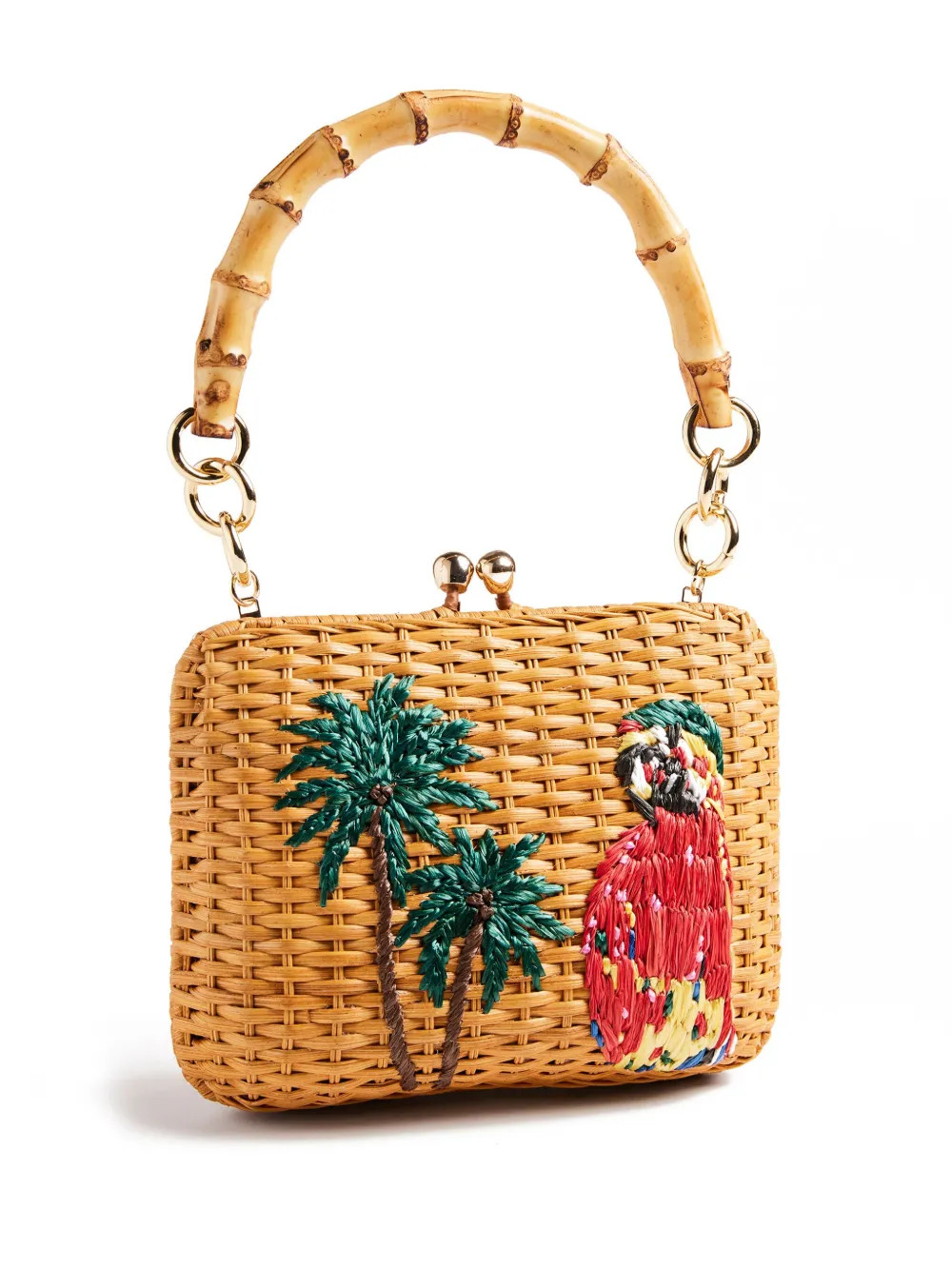 SERPUI - Bolsa tote Giulia Macaw - mulher - bambu/palha - Tamanho único - Neutro | Farfetch (BR)