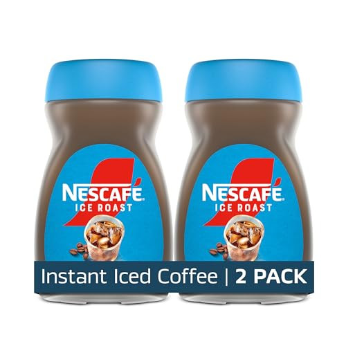 NESCAFÉ Ice Roast, Instant Iced Coffee, 2 Jars (6 Oz Each) | Amazon (US)