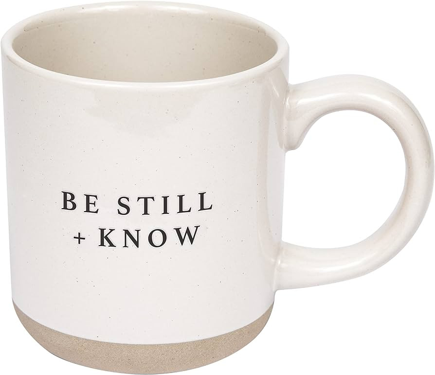 Sweet Water Decor Be Still and Know Mug - Religious Christian Coffee Mug - Inspirational Bible Ve... | Amazon (US)