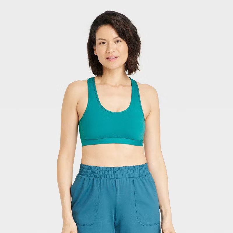 Women's Light Support Simplicity Mesh Sports Bra - All in Motion™ | Target