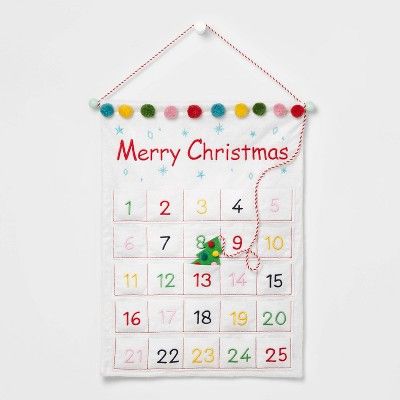 Merry Christmas Wall Hanging Advent Calendar - Wondershop™ | Target