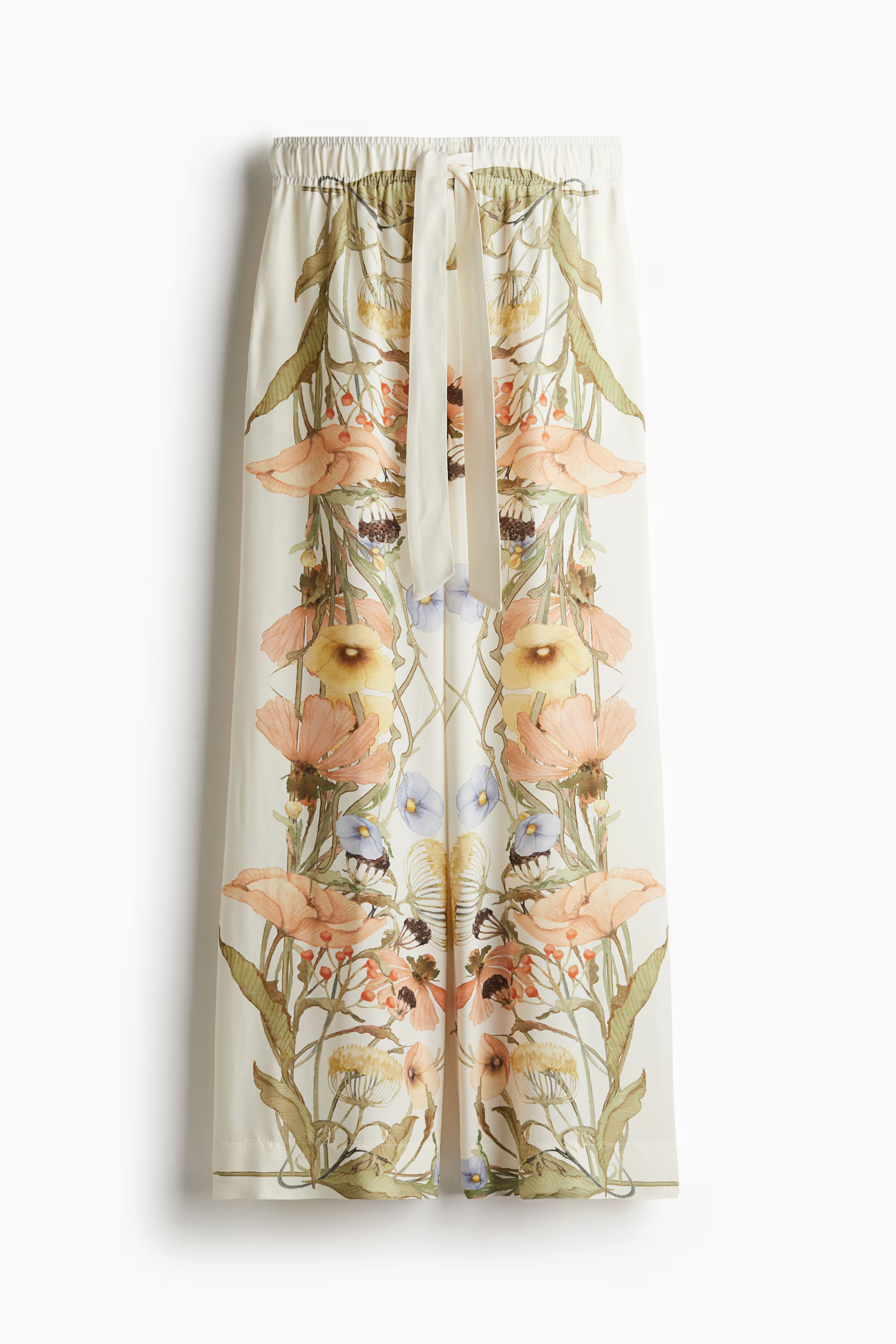 Wide-Cut Pants with Tie Belt | H&M (US + CA)