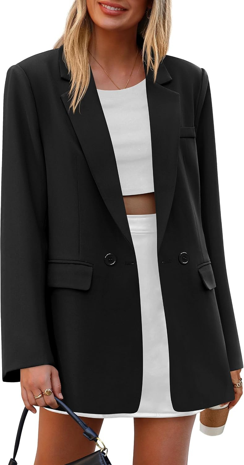 PRETTYGARDEN Women's Fall Business Casual Oversized Blazers | Amazon (US)