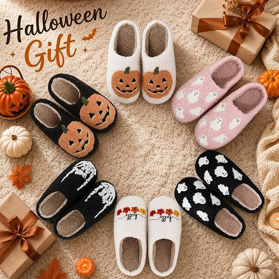 Found the cutest cozy Halloween gift idea on Amazon 🎁👻 These spooky slippers are perfect for besties, sisters, daughters, or honestly anyone who loves staying cozy at home during fall.

#CozyGiftIdeas #HalloweenGiftIdeas #AmazonGifts #HalloweenFinds #SpookySeason #CuteHalloween #HouseSlippers #FallGiftIdeas #CozyHomeFinds #AmazonMustHaves #FallCozy #GiftForHer 

 #LTKSeasonal #LTKU #LTKSaleAlert
