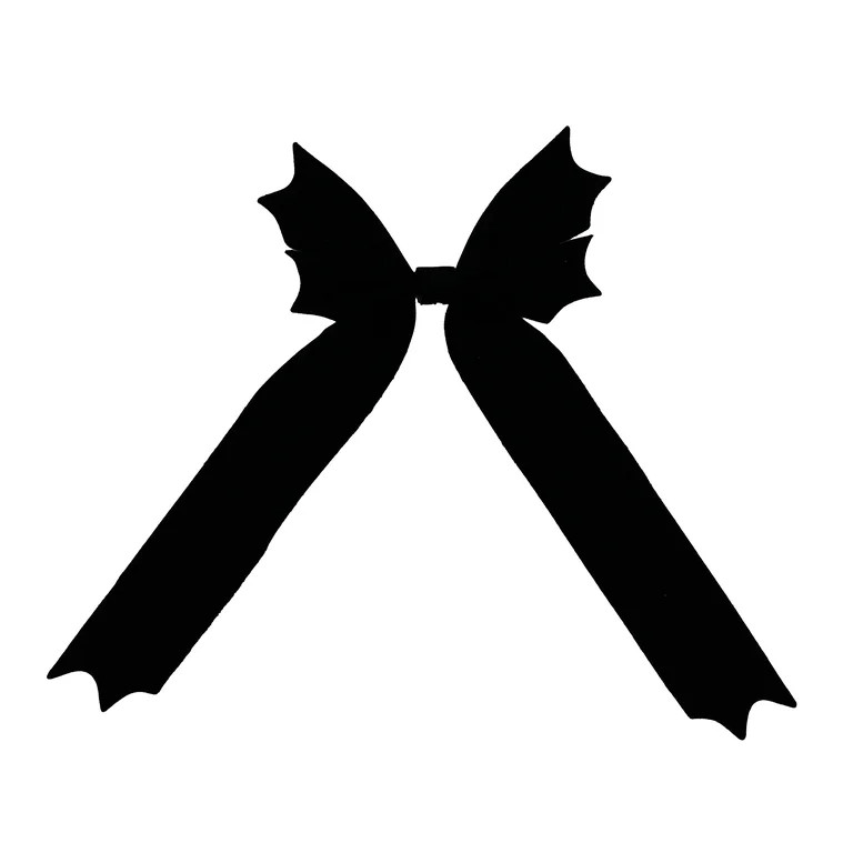 My Texas House 10" Black Velvet Halloween Small Bat Bow | Walmart (US)