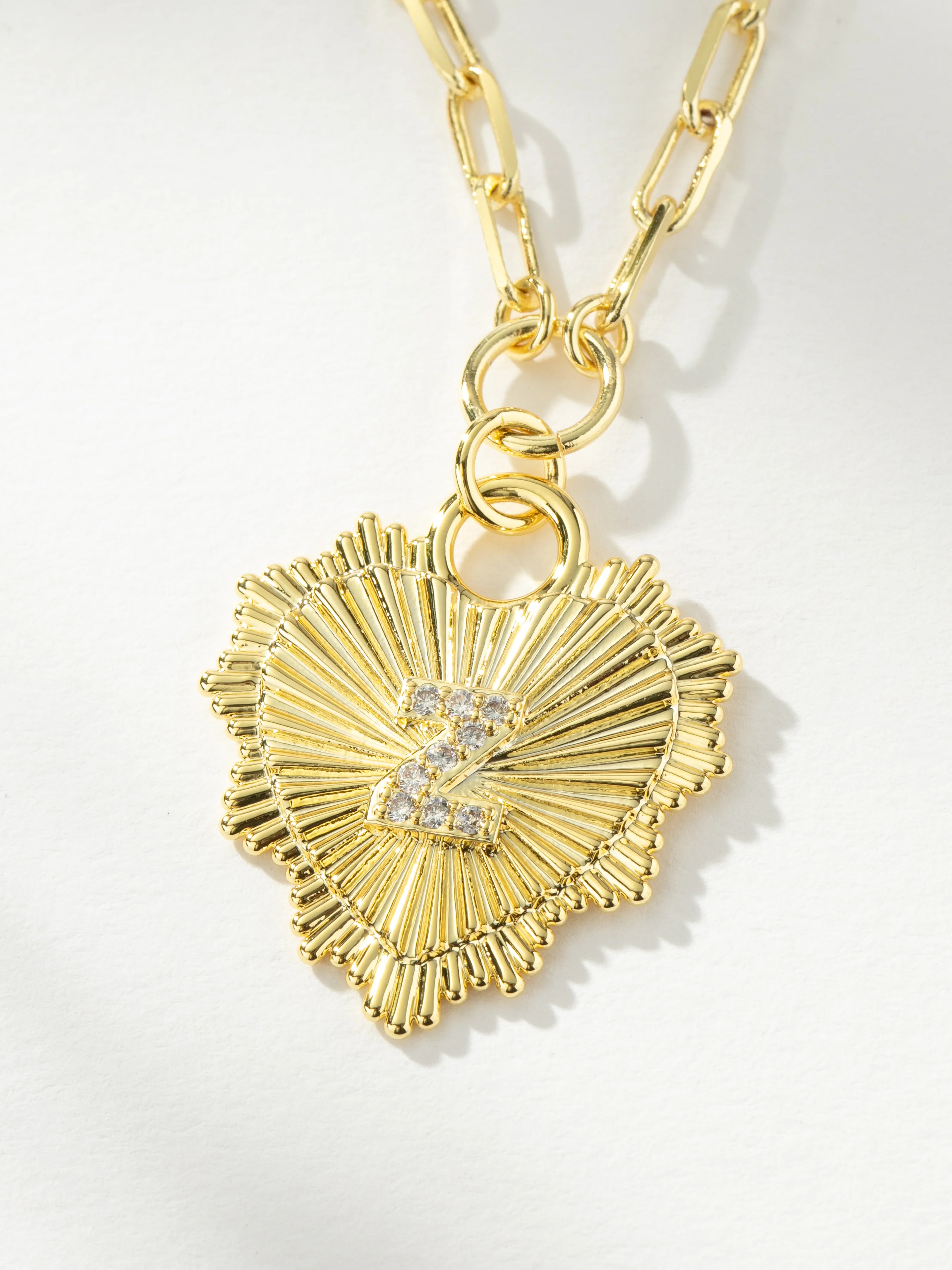 Lover Initial Necklace in Gold | Heart Necklace | Uncommon James | Uncommon James