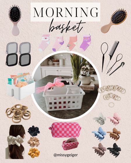 Easier mornings with kids! A morning get-ready basket on the main level will save you every time!

#LTKfamily