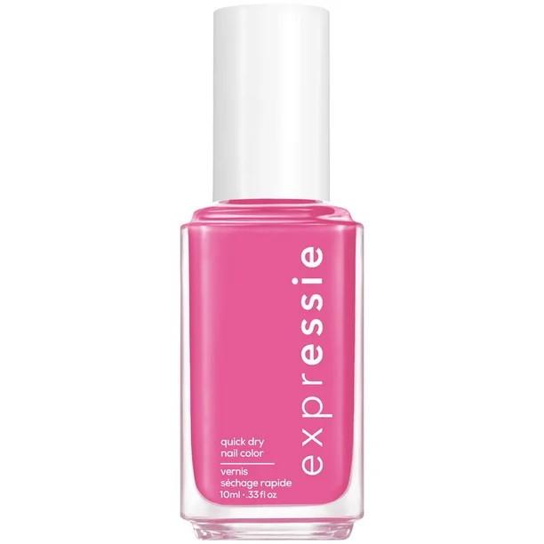 essie Expressie Quick Dry 8 Free Vegan Nail Polish, Trick Clique, Hot Pink, 0.33 fl oz Bottle | Walmart (US)