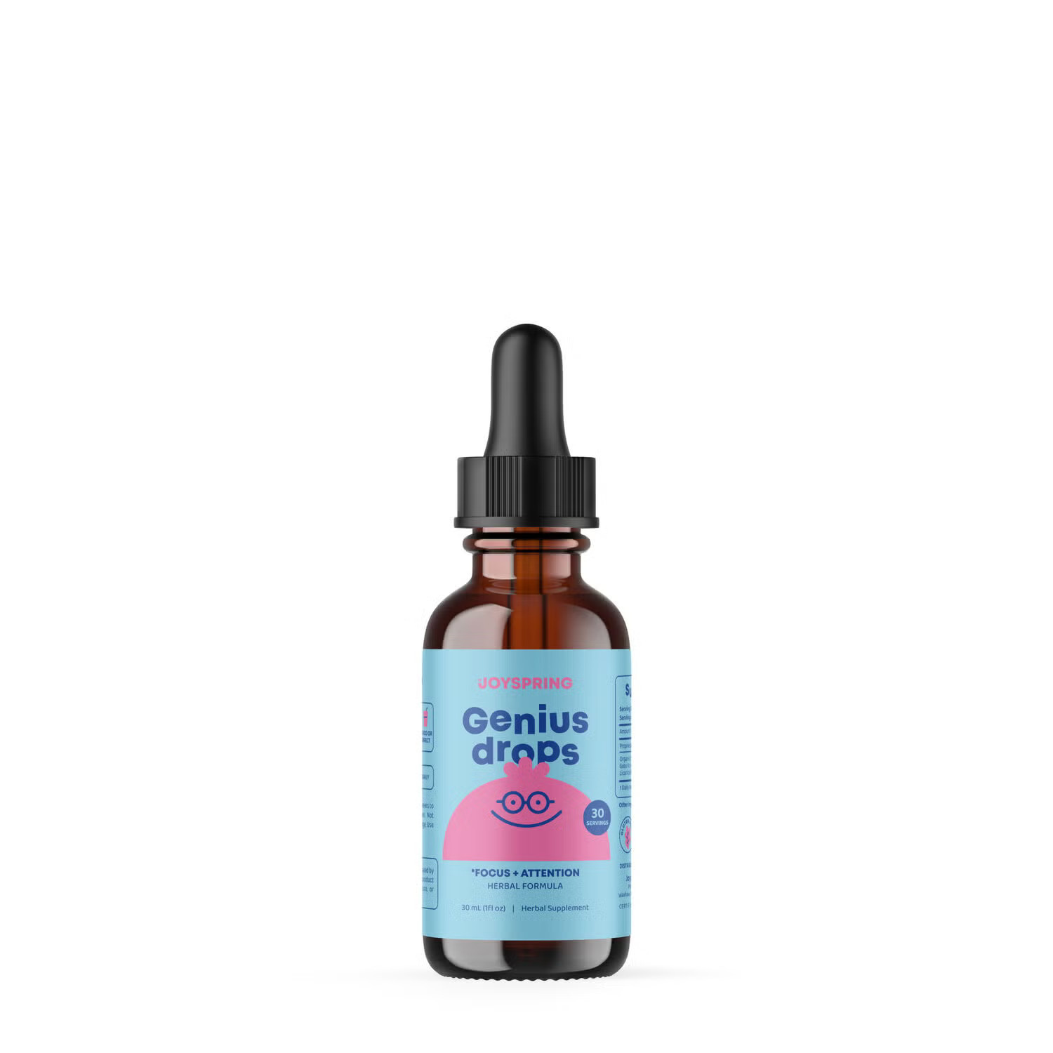 JoySpring Genius Drops for Kids - Natural Kids Focus Supplement - 30 Ml. (30 Servings) | GNC