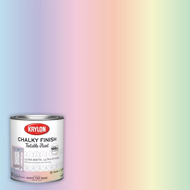 Krylon Chalky Extra-white Base Water-based Chalky Paint (1-Quart) | Lowe's