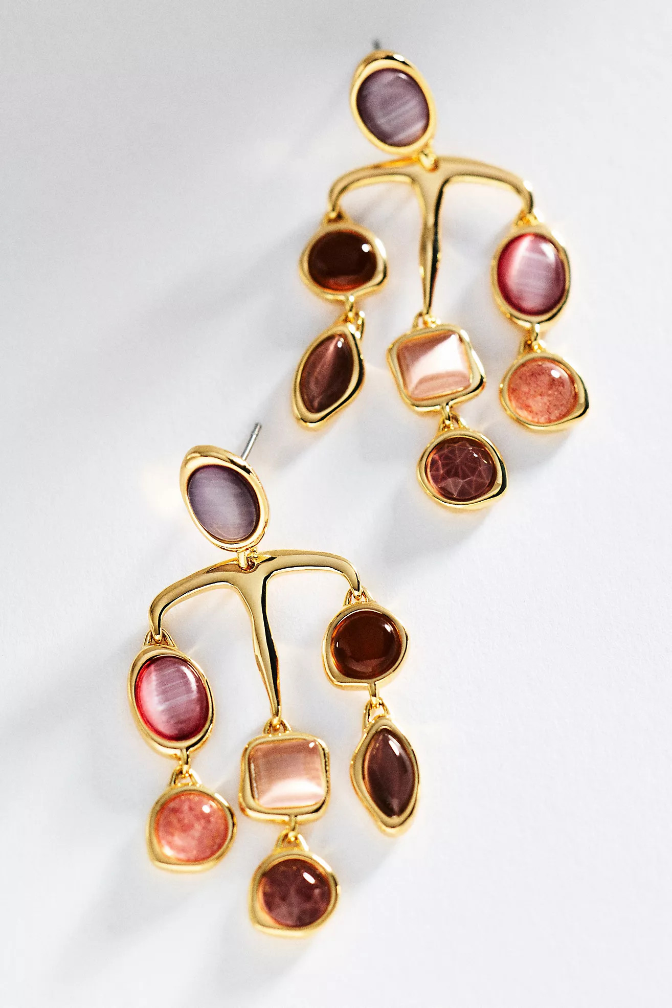 By Anthropologie Gemstone Organic Drop Earrings | Anthropologie (US)
