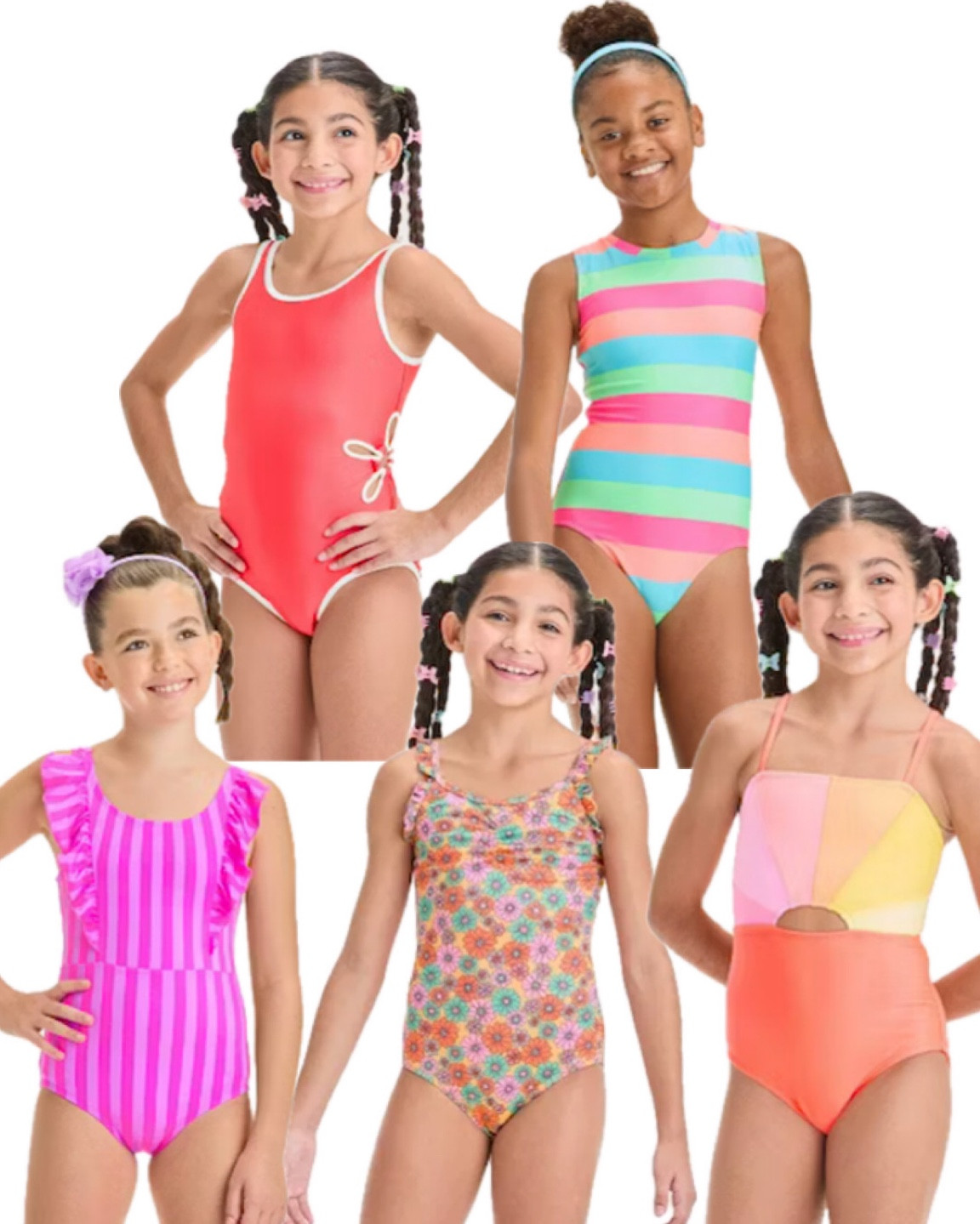 Target girls swim faves! All Target swim is buy one, get one 50% off right now! 🌊🌸💕